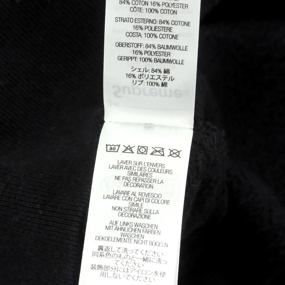 【中古】シュプリーム Supreme × Number (N)ine 2025年秋冬 Hooded Sweatshirt パーカー ブラック【 XL 】【 状態ランクA 】【 メンズ 】