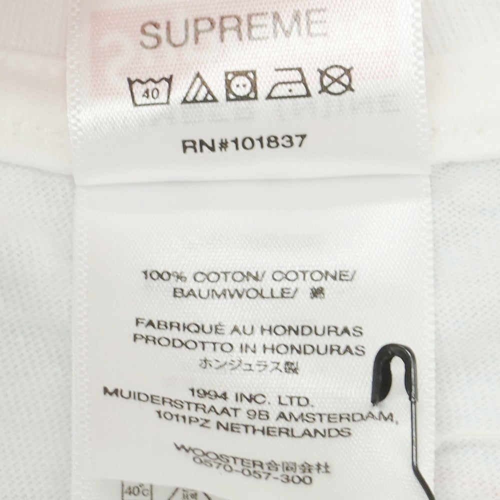 【中古】シュプリーム Supreme × Number (N)ine 2025年秋冬 Shut Up Tee コットン 半袖Tシャツ ホワイト【 L 】【 状態ランクA 】【 メンズ 】