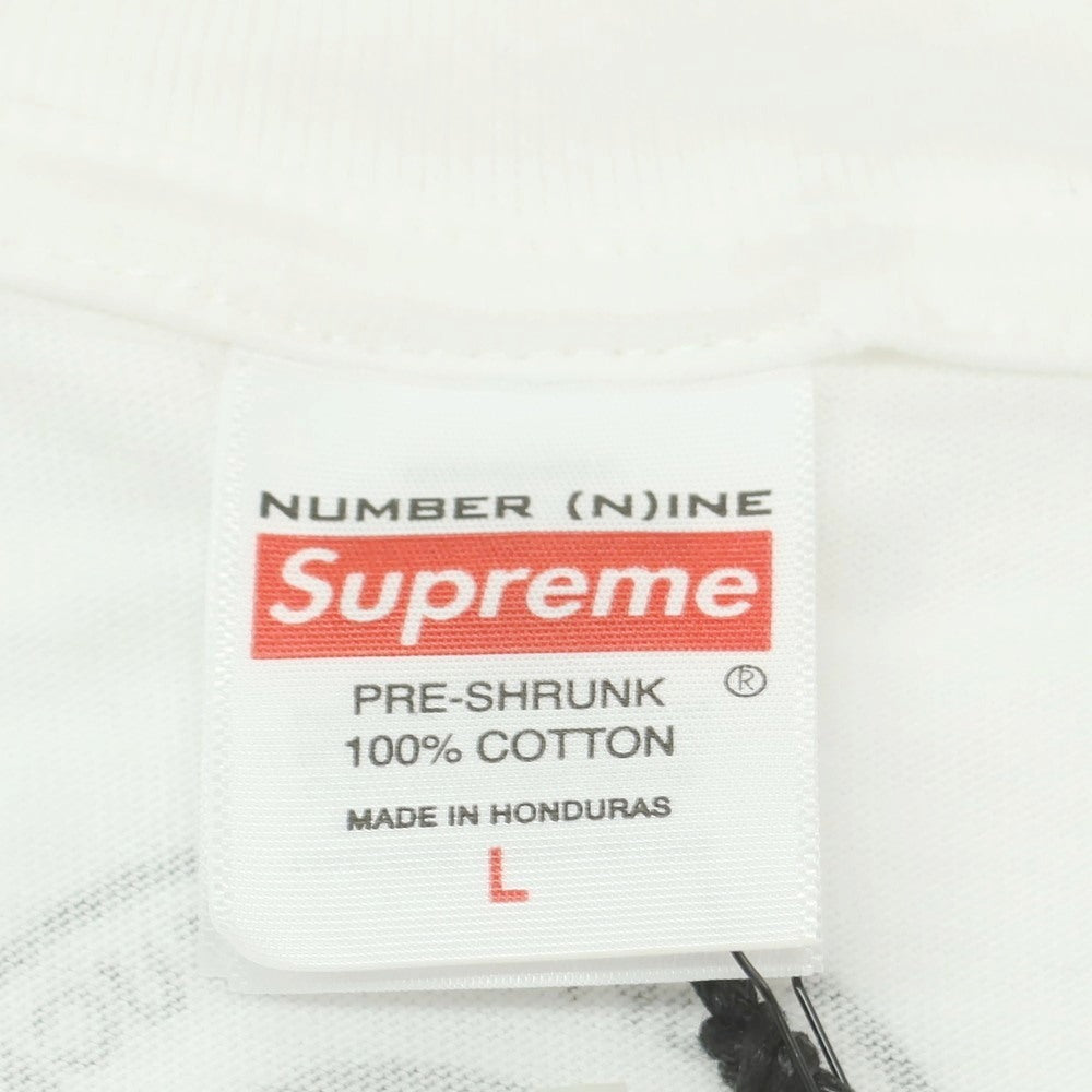【中古】シュプリーム Supreme × Number (N)ine 2025年秋冬 Manson Tee コットン 半袖Tシャツ ホワイト【 L 】【 状態ランクA 】【 メンズ 】
