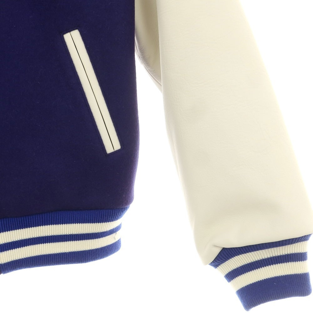 【中古】セント マイケル SAINT Mxxxxxx × SEGA 2025年秋冬 中綿入り スタジャン ネイビーxホワイト【 M 】【 状態ランクA 】【 メンズ 】