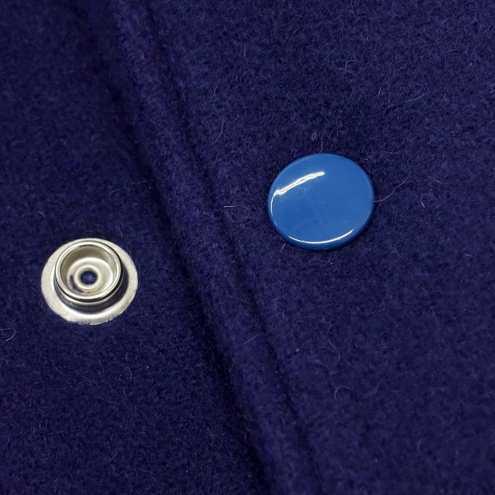 【中古】セント マイケル SAINT Mxxxxxx × SEGA 2025年秋冬 中綿入り スタジャン ネイビーxホワイト【 M 】【 状態ランクA 】【 メンズ 】