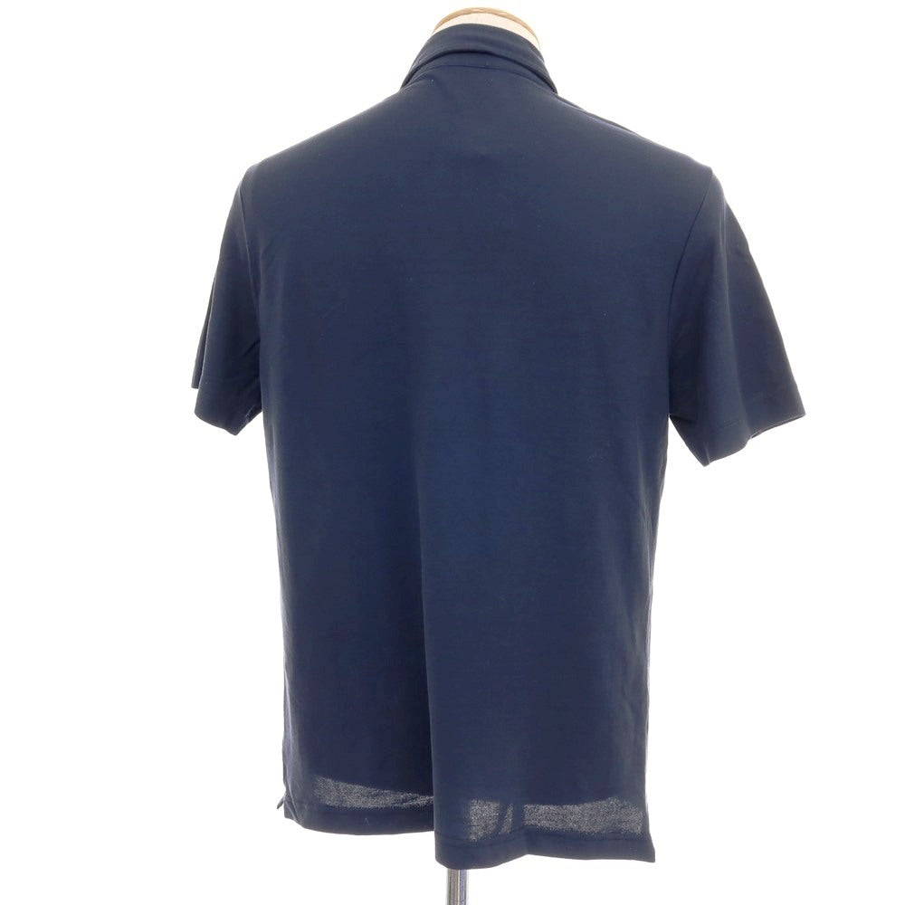 【中古】ザノーネ ZANONE アイスコットン 半袖ポロシャツ ネイビー【サイズ表記なし(S位)】【 状態ランクB 】【 メンズ 】