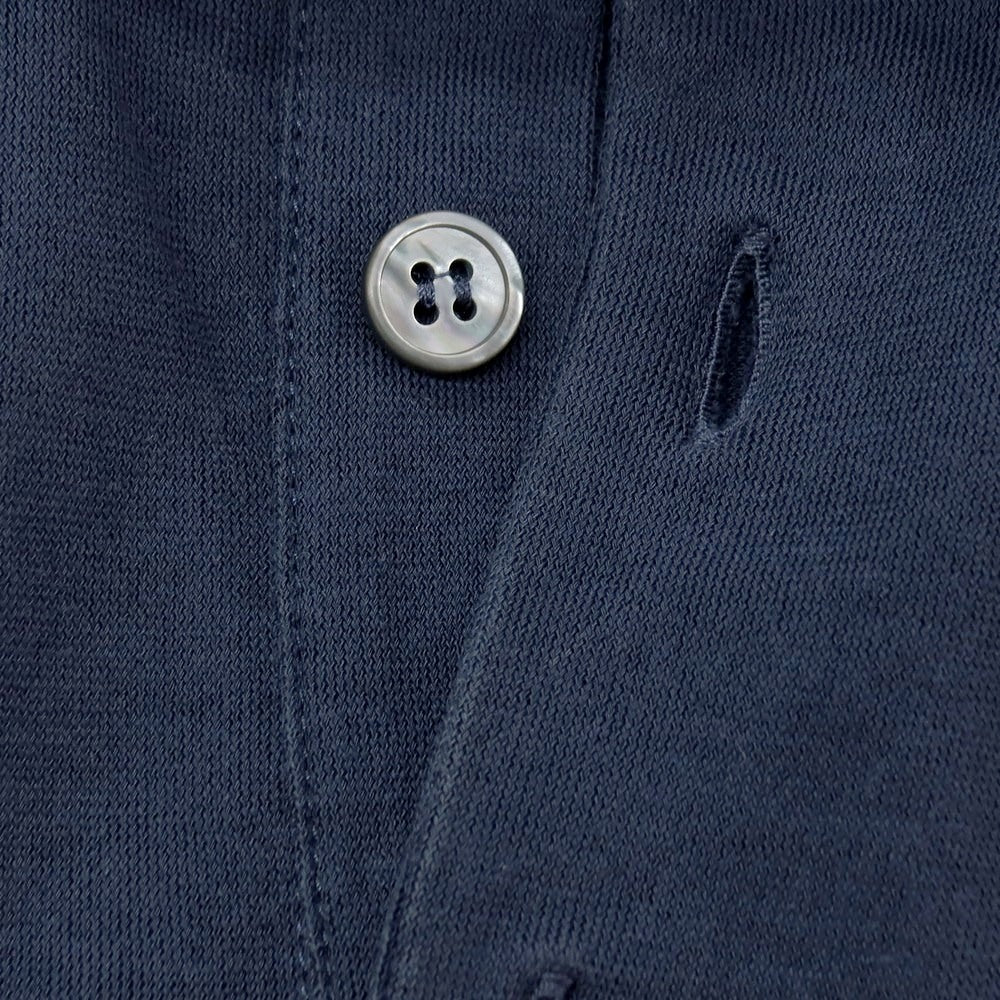 【中古】ザノーネ ZANONE アイスコットン 半袖ポロシャツ ネイビー【サイズ表記なし(S位)】【 状態ランクB 】【 メンズ 】