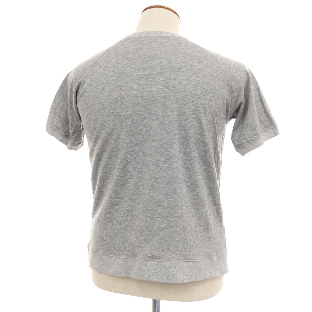 【中古】ブリッラ ペル イル グスト Brilla per il gusto テンセルポリエステル クルーネック 半袖Tシャツ グレー【サイズM】【 状態ランクB 】【 メンズ 】