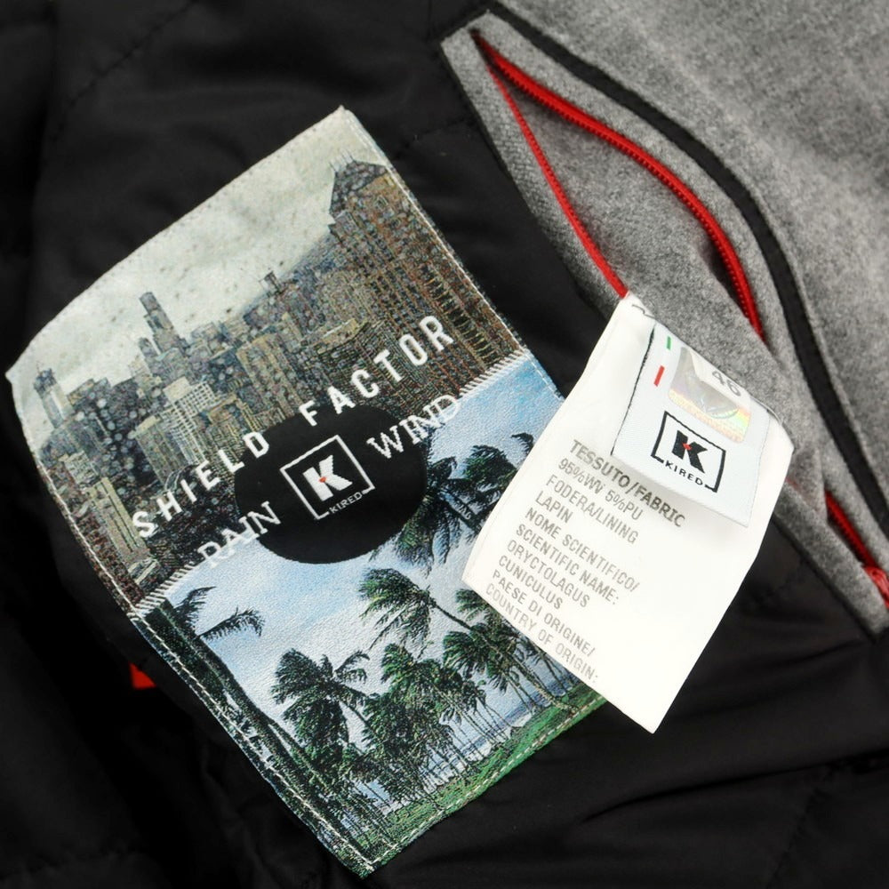 【中古】キーレッド ケイレッド KIRED BETO ウール 中綿入り スイングトップ グレー【 46 】【 状態ランクB 】【 メンズ 】