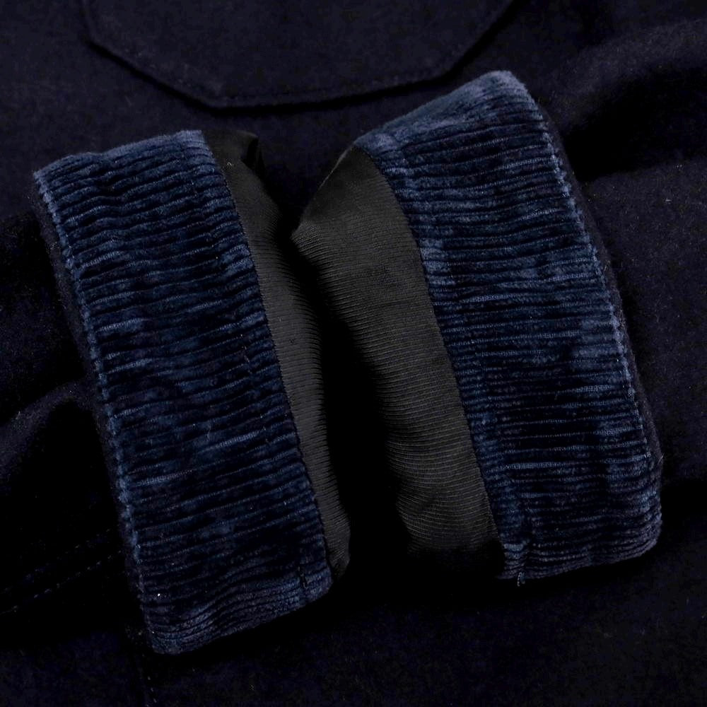 【中古】ドッピアアー DOPPIAA ウールナイロン 中綿入り ジャケット ブルゾン ダークネイビー【 46 】【 状態ランクB 】【 メンズ 】