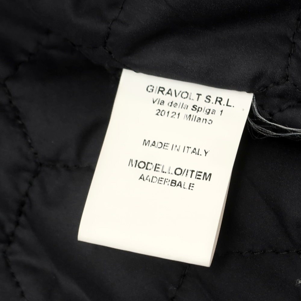 【中古】ドッピアアー DOPPIAA ウールナイロン 中綿入り ジャケット ブルゾン ダークネイビー【 46 】【 状態ランクB 】【 メンズ 】
