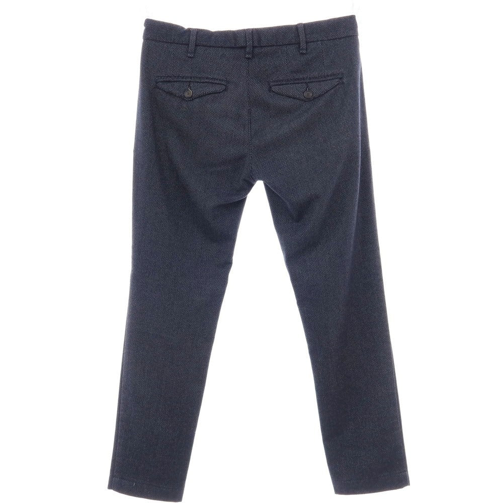 【中古】ミース MYTHS COLORED CHAIN ストレッチ ポリエステルレーヨン カジュアルスラックスパンツ ネイビーxグレー【 46 】【 状態ランクA 】【 メンズ 】