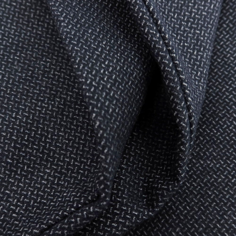 【中古】ミース MYTHS COLORED CHAIN ストレッチ ポリエステルレーヨン カジュアルスラックスパンツ ネイビーxグレー【 46 】【 状態ランクA 】【 メンズ 】