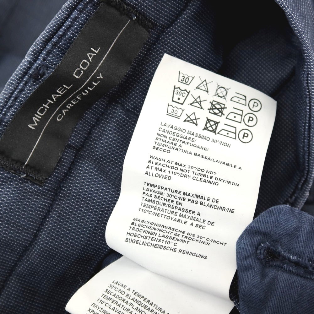 【SALE30%OFF/返品不可】【中古】マイケル コール MICHAEL COAL LUNGO ストレッチ コットンポリエステル カジュアルスラックスパンツ ネイビー【 サイズ30/44 】【 状態ランクB 】【 メンズ 】