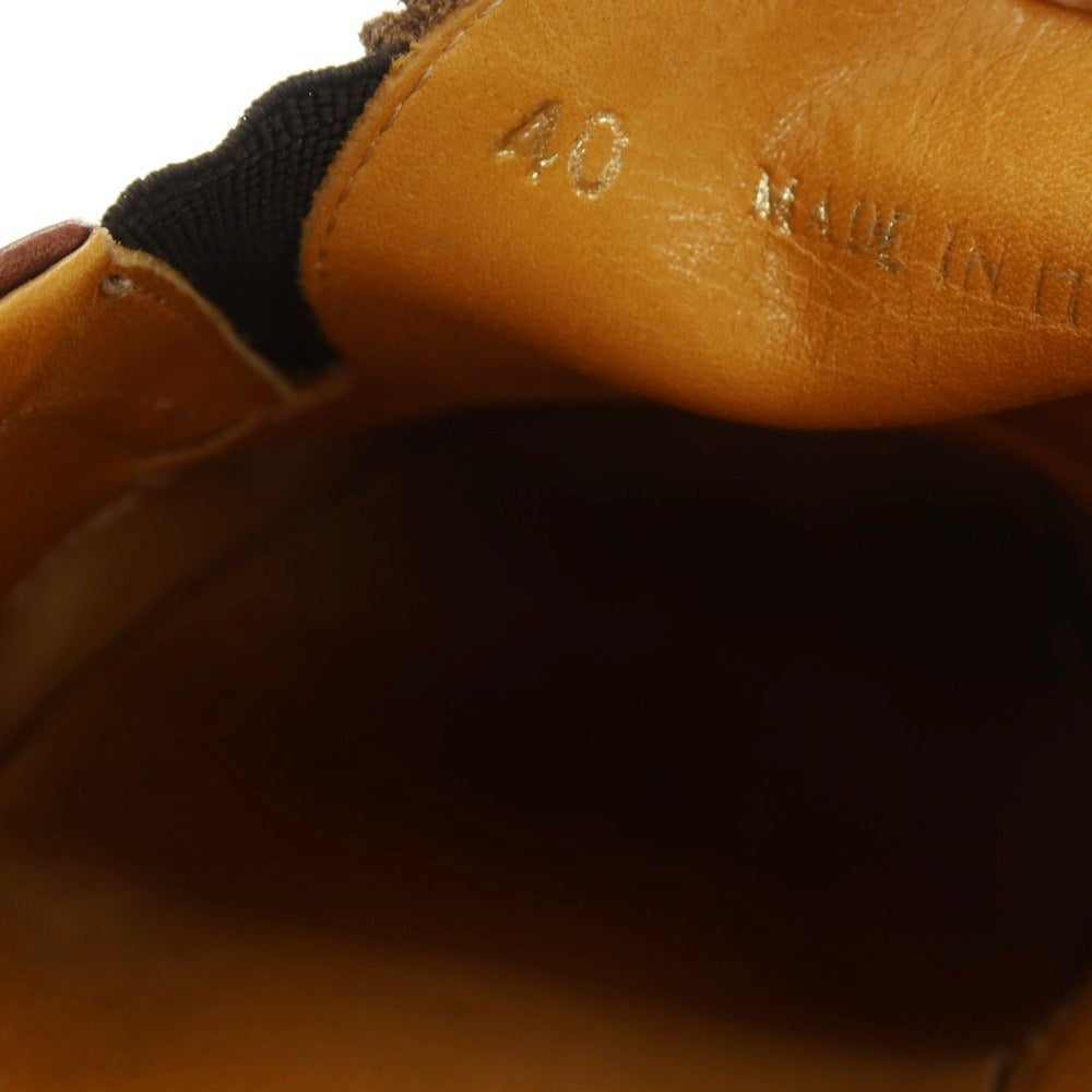 【中古】パントフォラドーロ Pantofola dOro レザー コインローファースニーカー ブラウン【 40 】【 状態ランクC 】【 メンズ 】