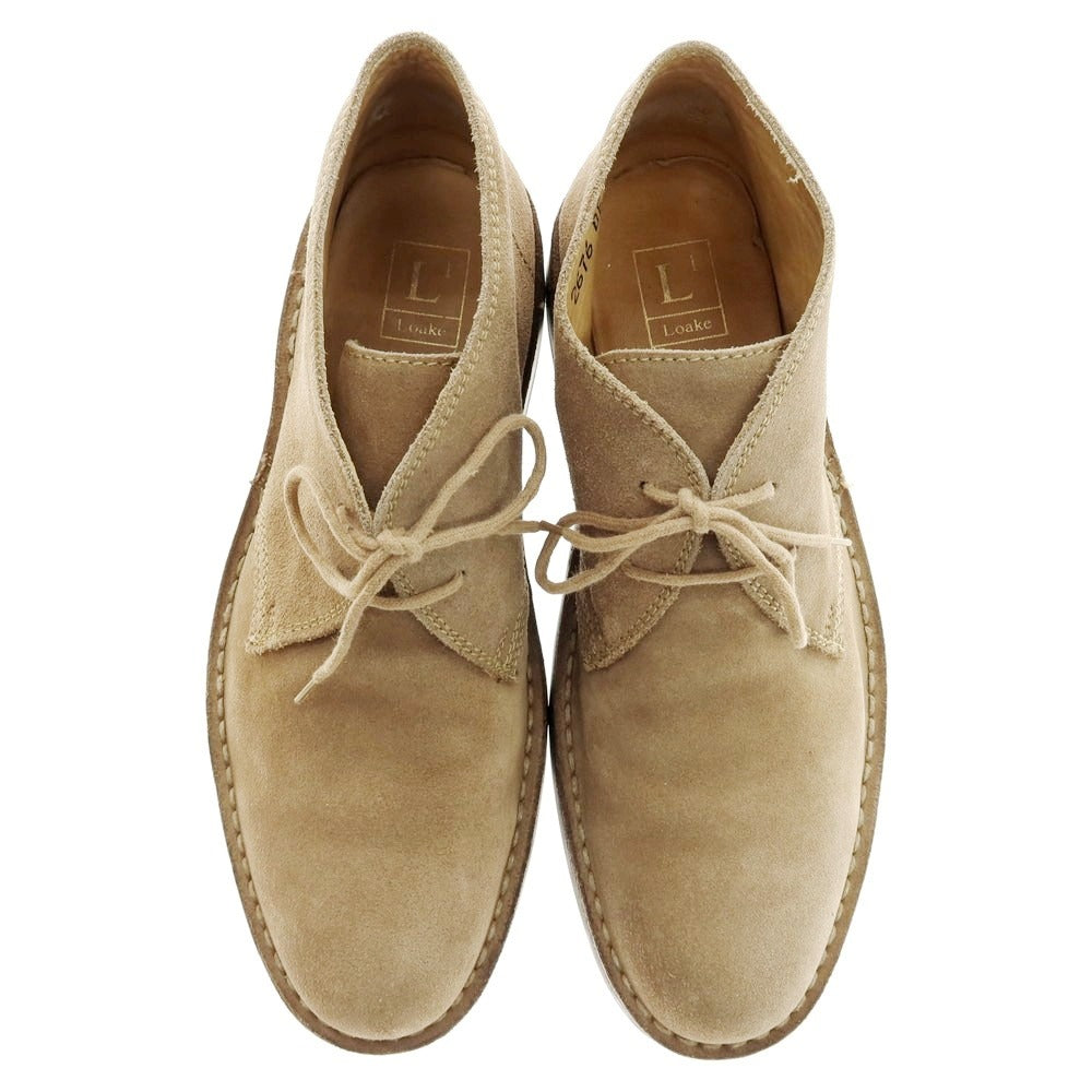 【中古】ローク Loake スエード デザートブーツ ベージュ【 7 】【 状態ランクC 】【 メンズ 】