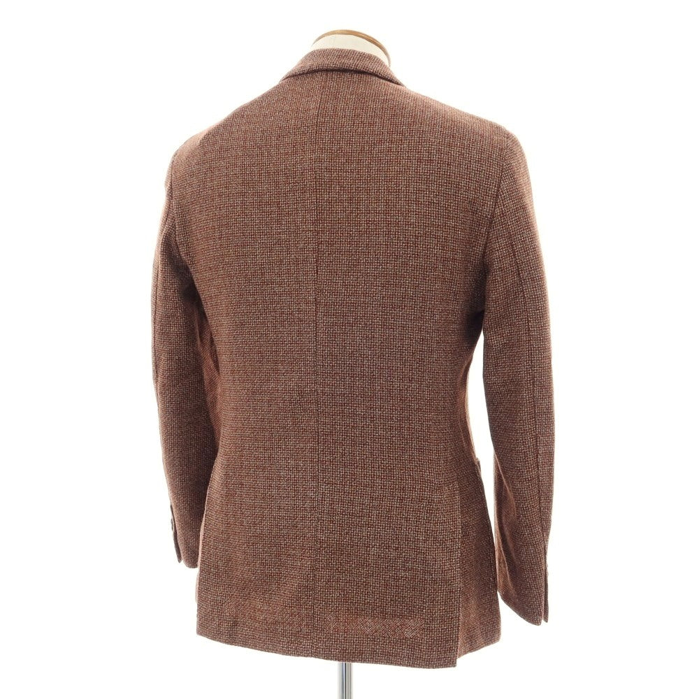 【中古】ラルディーニ LARDINI ウールポリエステルコットン 3B テーラードジャケット ブラウン【 48 】【 状態ランクA 】【 メンズ 】