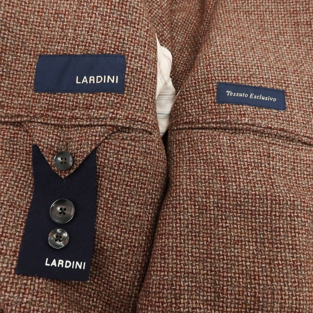 【中古】ラルディーニ LARDINI ウールポリエステルコットン 3B テーラードジャケット ブラウン【 50 】【 状態ランクA 】【 メンズ 】
