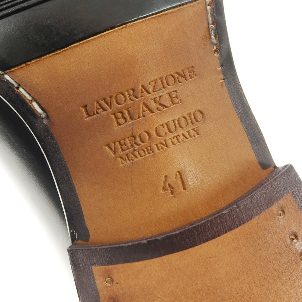 【中古】【未使用】エスポアール ESPOIR ホールカット ドレスシューズ ブラック【 41 】【 状態ランクS 】【 メンズ 】