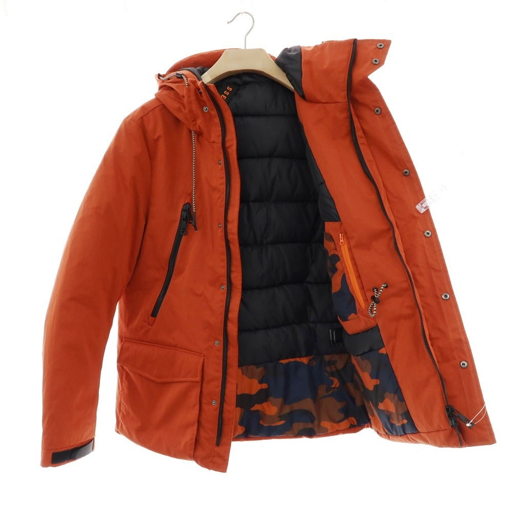 【中古】センス SSEINSE ポリエステルナイロン フーデッド 中綿ブルゾン テラコッタオレンジ系【 L 】【 状態ランクB 】【 メンズ 】