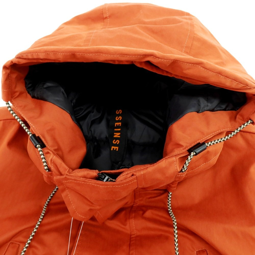 【中古】センス SSEINSE ポリエステルナイロン フーデッド 中綿ブルゾン テラコッタオレンジ系【 L 】【 状態ランクB 】【 メンズ 】
