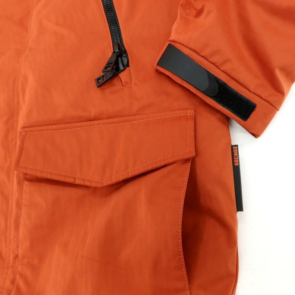 【中古】センス SSEINSE ポリエステルナイロン フーデッド 中綿ブルゾン テラコッタオレンジ系【 L 】【 状態ランクB 】【 メンズ 】
