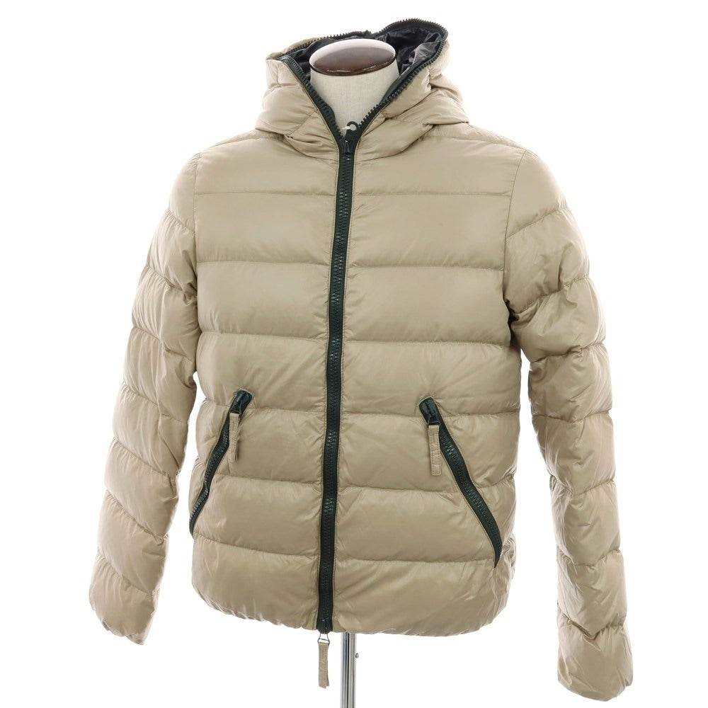 【中古】デュベティカ DUVETICA ナイロン フルジップ ダウンジャケット ベージュ【 50 】【 状態ランクC 】【 メンズ 】
