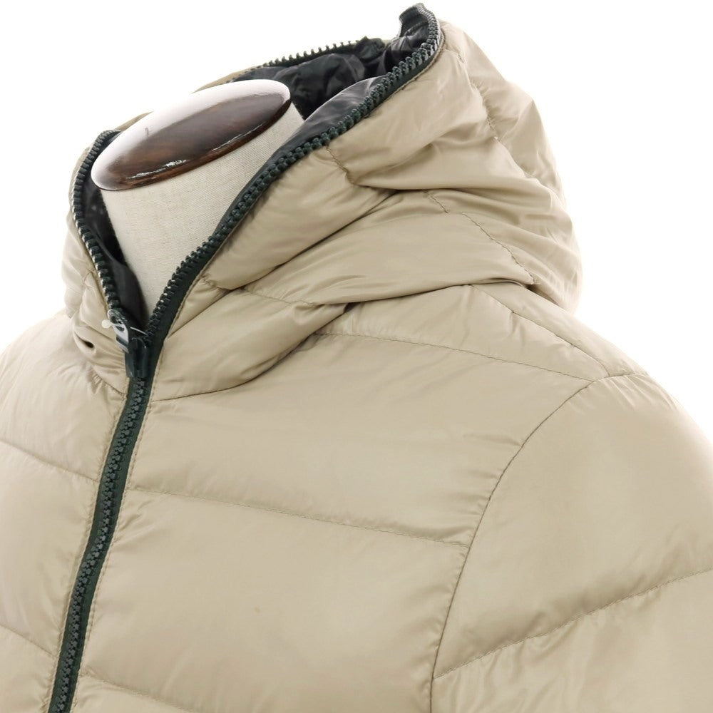 【中古】デュベティカ DUVETICA ナイロン フルジップ ダウンジャケット ベージュ【 50 】【 状態ランクC 】【 メンズ 】