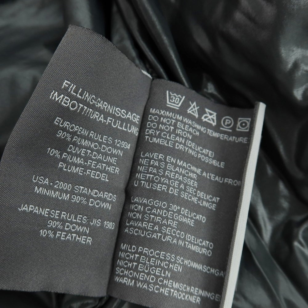 【中古】デュベティカ DUVETICA ナイロン フルジップ ダウンジャケット ベージュ【 50 】【 状態ランクC 】【 メンズ 】