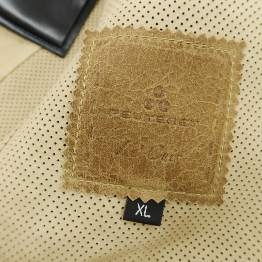 【中古】ピューテリー PEUTEREY MUSK パンチングレザー ブルゾン ベージュ【 XL 】【 状態ランクC 】【 メンズ 】