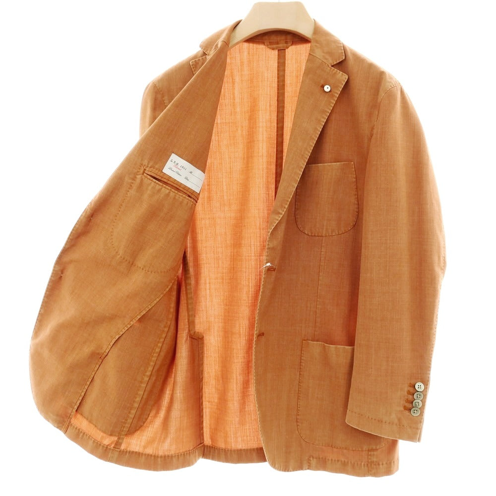 【中古】エルビーエム1911 L.B.M.1911 ウールポリエステル テーラードジャケット オレンジブラウン【サイズ52】【 状態ランクC 】【 メンズ 】