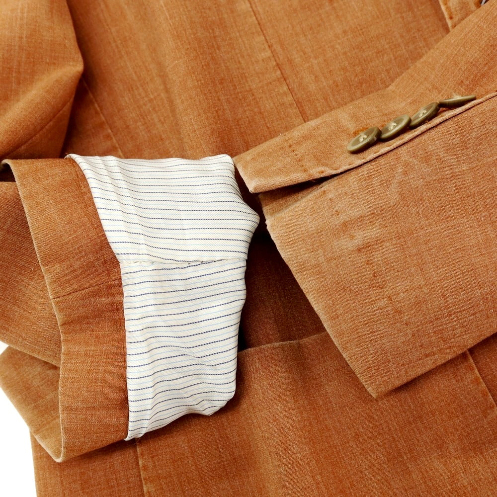 【中古】エルビーエム1911 L.B.M.1911 ウールポリエステル テーラードジャケット オレンジブラウン【サイズ52】【 状態ランクC 】【 メンズ 】