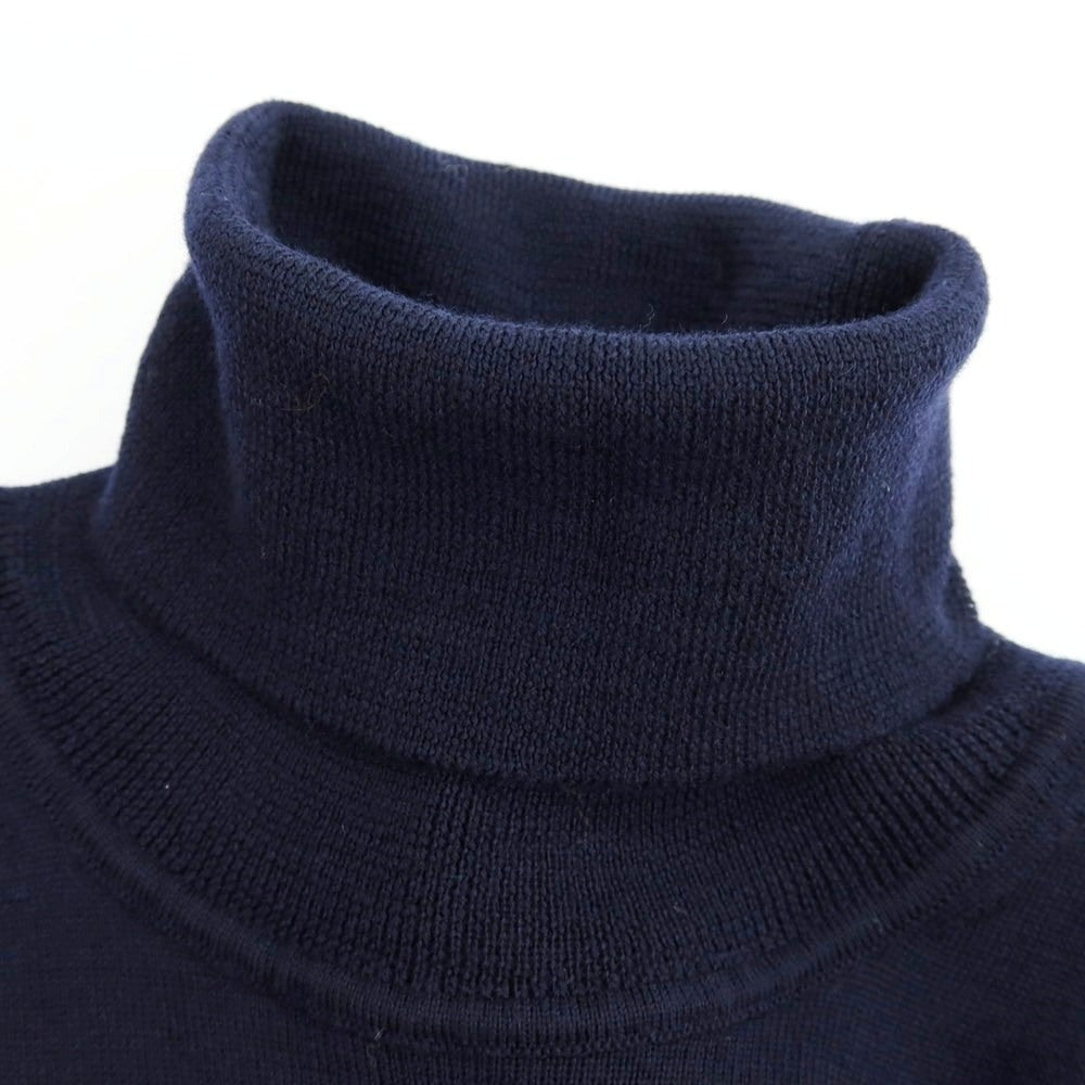 【中古】オット バイ ユークス 8 By Yoox ハイゲージ ウール タートルネック プルオーバーニット ネイビー【 L 】【 状態ランクB 】【 メンズ 】