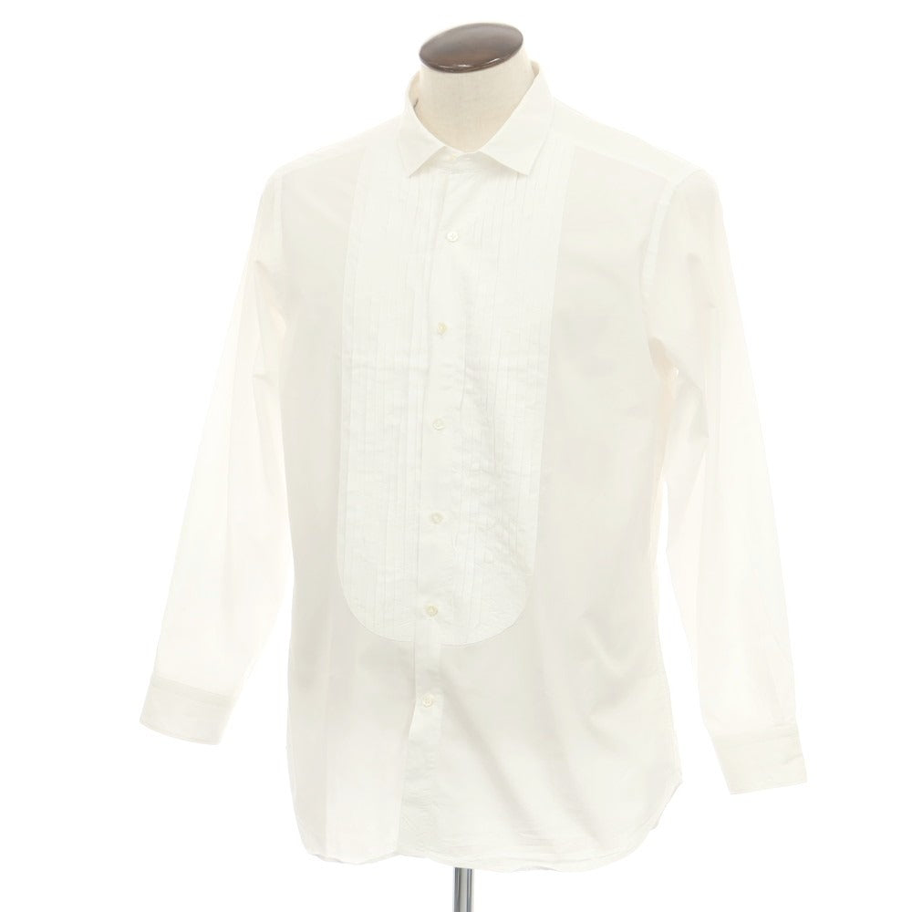 【中古】マスタイフェレッティ MASTAIFERRETTI コットン ブザム セミワイドカラー ドレスシャツ ホワイト【 42 】【 状態ランクB 】【 メンズ 】