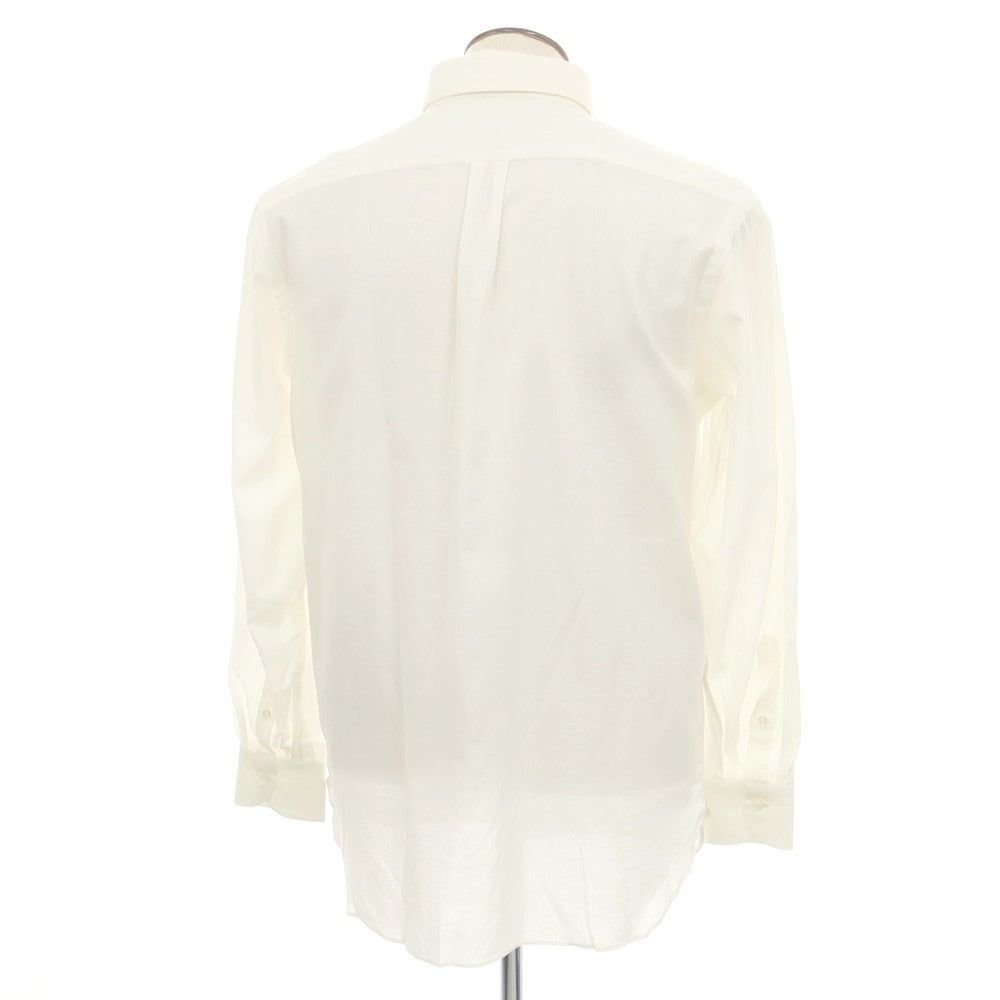 【中古】ルイジ ボレッリ Luigi Borrelli コットン ボタンダウン ドレスシャツ オフホワイト【 42 】【 状態ランクA 】【 メンズ 】