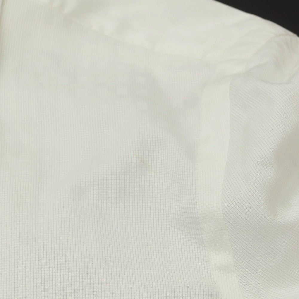 【中古】ルイジ ボレッリ Luigi Borrelli ジャカードコットン セミワイドカラー ドレスシャツ ホワイト【 42 】【 状態ランクA 】【 メンズ 】