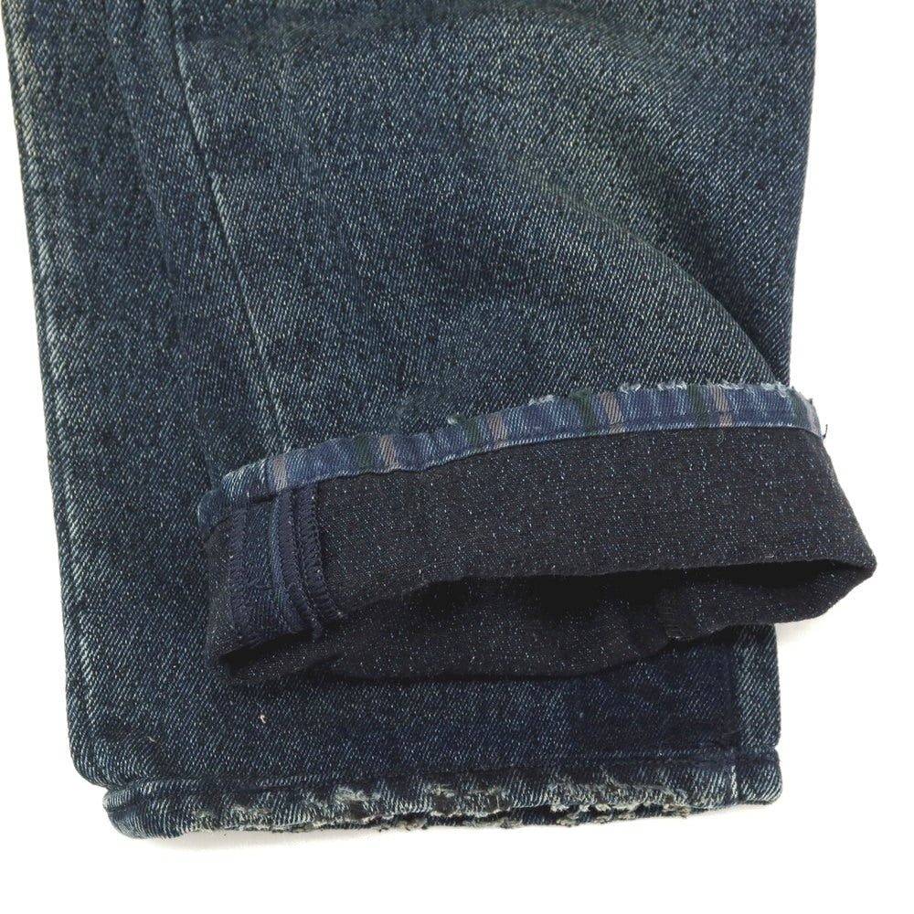 【中古】ヤコブコーエン JACOB COHEN J622 SEATTLE コットンアクリル パッチワーク デニムパンツ ネイビー【サイズ34】【 状態ランクC 】【 メンズ 】