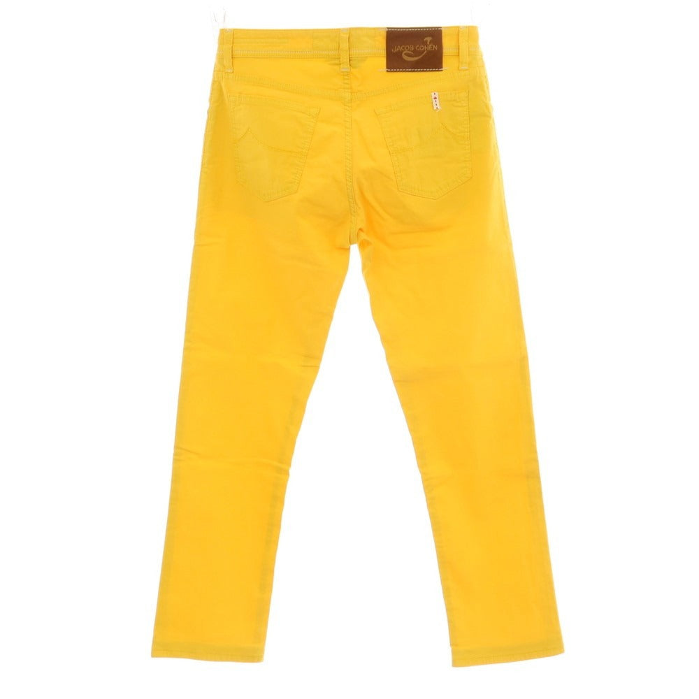 【中古】ヤコブコーエン JACOB COHEN J688 ストレッチ コットン 5ポケットパンツ イエロー【サイズ33】【 状態ランクB 】【 メンズ 】