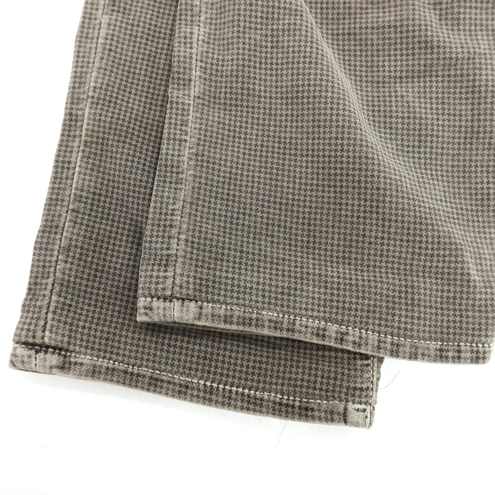 【中古】ヤコブコーエン JACOB COHEN J688 ストレッチ コットン ハウンドトゥース 5ポケットパンツ グレージュ系【 33 】【 状態ランクC 】【 メンズ 】