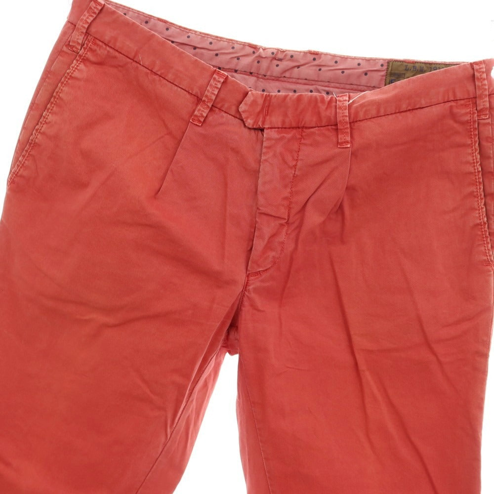 【中古】エルビーエム1911 L.B.M.1911 ストレッチ コットン カジュアルスラックスパンツ レッド【サイズ50】【 状態ランクC 】【 メンズ 】