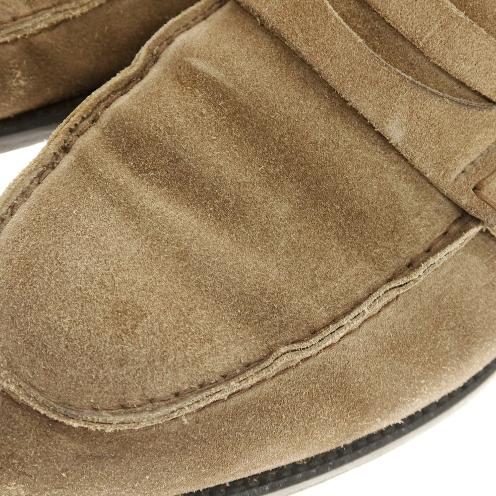 【中古】デュカルス DOUCALS スエード コインローファー ブラウン【 40 】【 状態ランクC 】【 メンズ 】