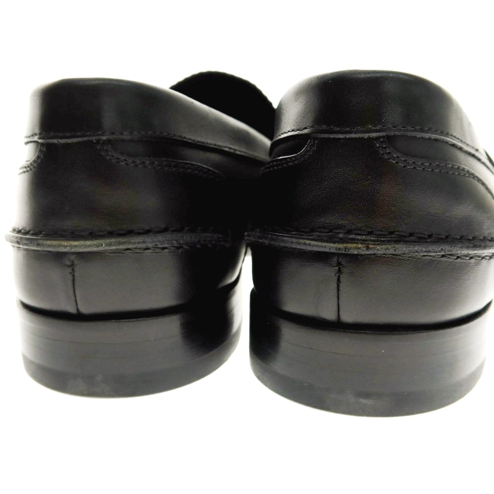 【中古】【未使用】デュカルス DOUCALS コインローファー ブラック【 40 】【 状態ランクS 】【 メンズ 】