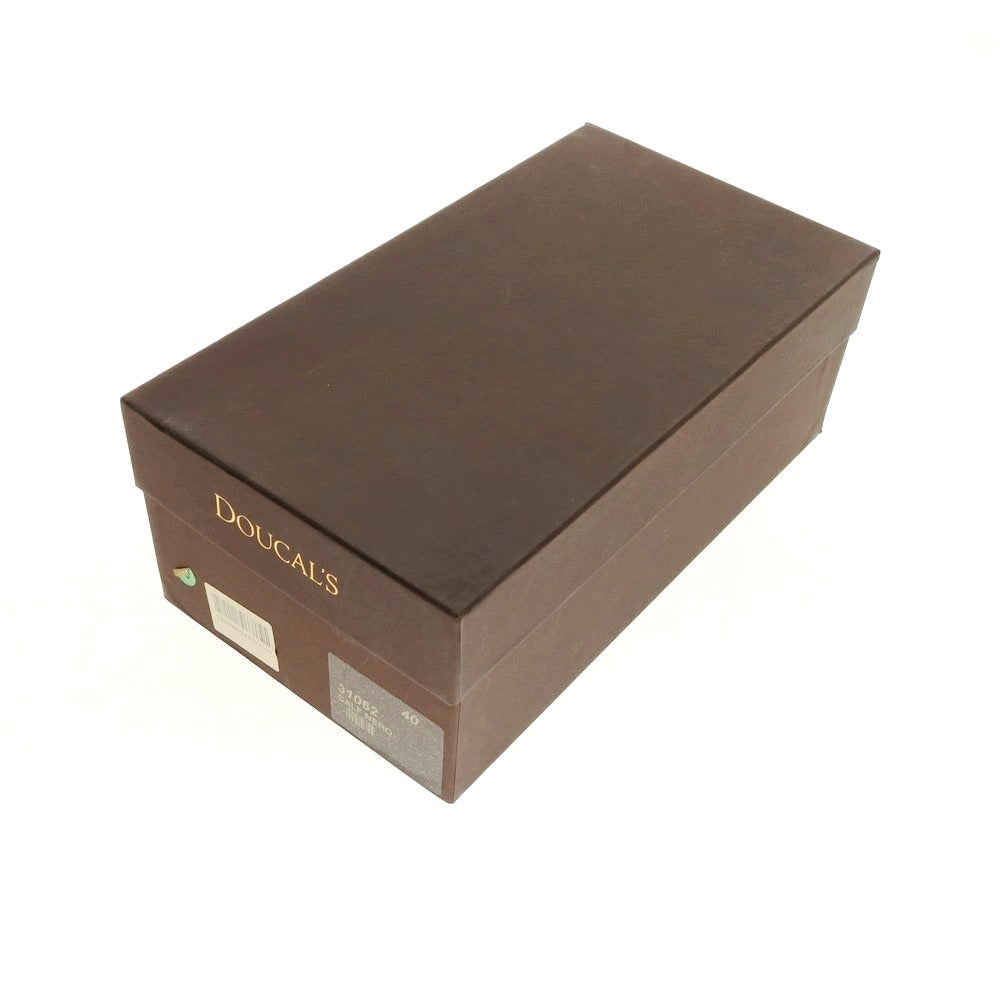 【中古】【未使用】デュカルス DOUCALS コインローファー ブラック【 40 】【 状態ランクS 】【 メンズ 】