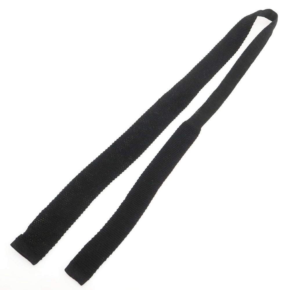 【中古】マウログリフォーニ Mauro Grifoni コットン ニットタイ ネクタイ ブラック【 状態ランクB 】【 メンズ 】