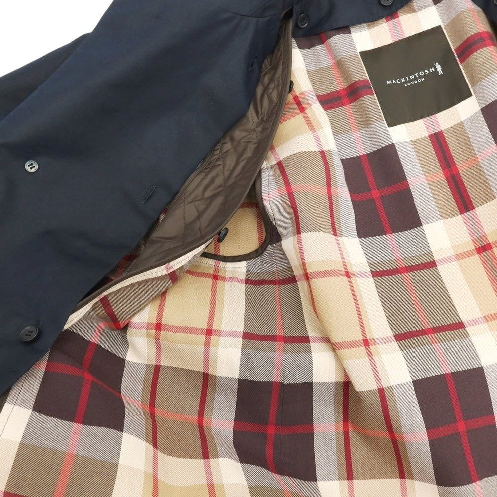 【中古】マッキントッシュ ロンドン MACKINTOSH LONDON コットンポリエステル ステンカラーコート ダークネイビー【 38 】【 状態ランクB 】【 メンズ 】