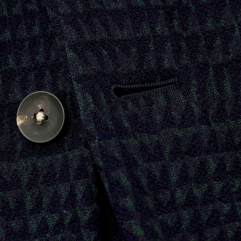 【中古】ザ ジジ THE GIGI コットンウールジャージー カジュアルジャケット ネイビーxグリーン【サイズ46】【 状態ランクB 】【 メンズ 】