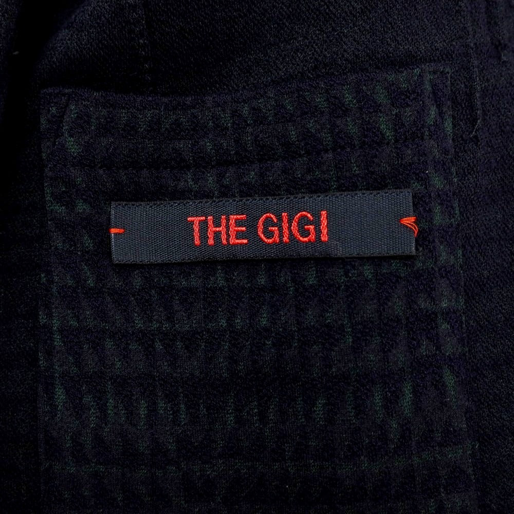 【中古】ザ ジジ THE GIGI コットンウールジャージー カジュアルジャケット ネイビーxグリーン【サイズ46】【 状態ランクB 】【 メンズ 】