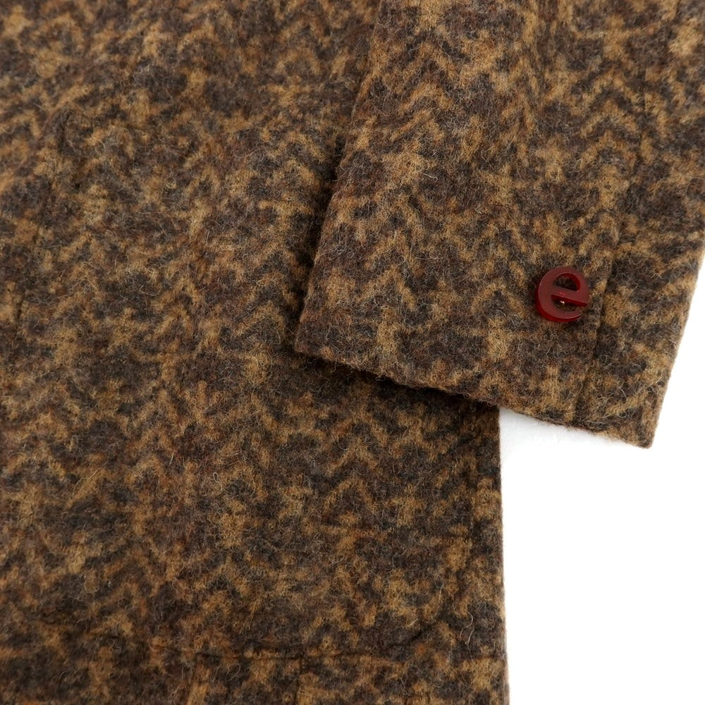 【中古】エルネスト ernesto GFB アルパカウールナイロン 2B カジュアルジャケット ブラウン【 46 】【 状態ランクB 】【 メンズ 】