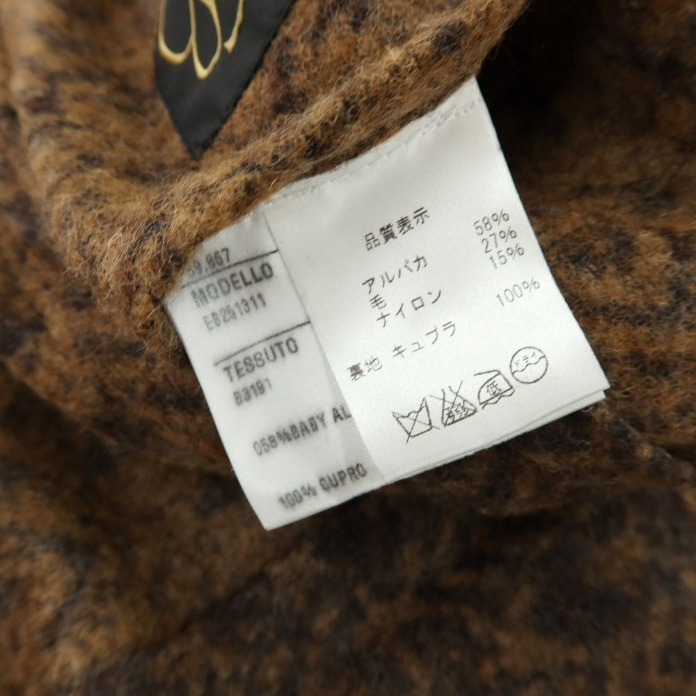 【中古】エルネスト ernesto GFB アルパカウールナイロン 2B カジュアルジャケット ブラウン【 46 】【 状態ランクB 】【 メンズ 】