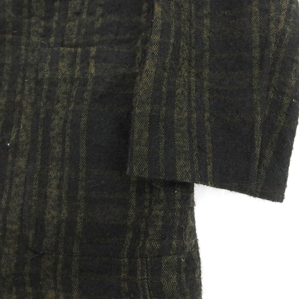 【中古】アルテア Altea COPPER ウール混レーヨンナイロン チェック 2B カジュアルジャケット オリーブxブラック【 M 】【 状態ランクC 】【 メンズ 】