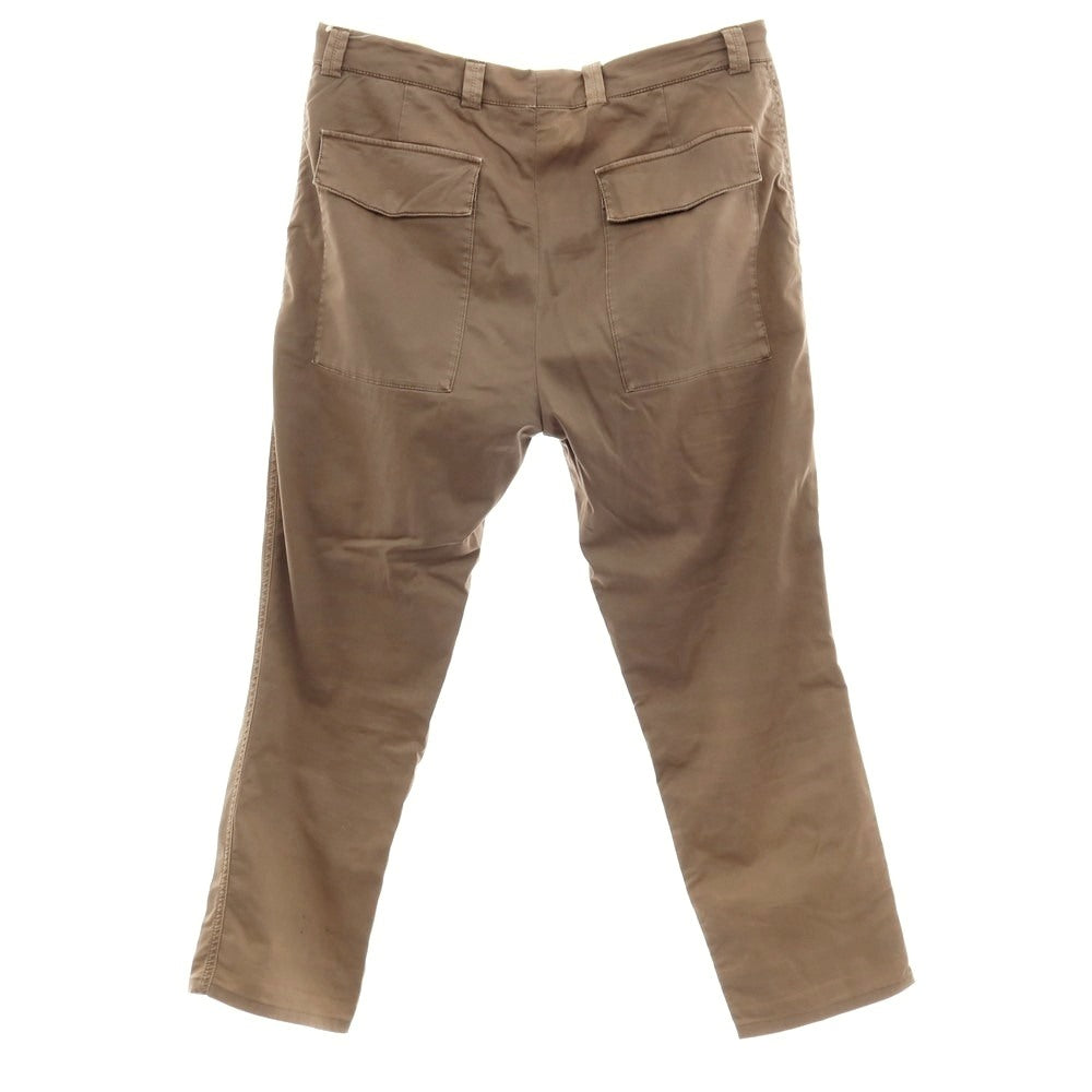【中古】ブルネロクチネリ Brunello Cucinelli ストレッチ コットン カジュアルスラックスパンツ ブラウン【サイズ50】【 状態ランクC 】【 メンズ 】