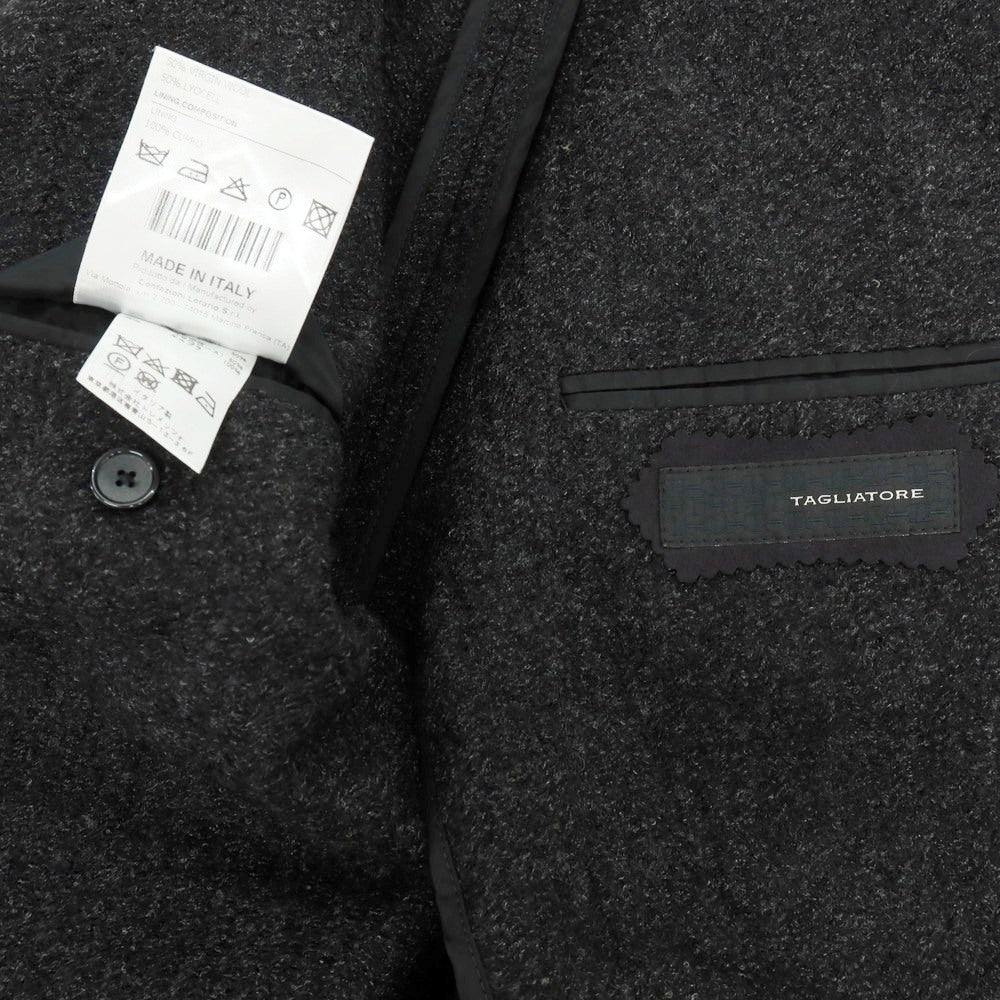 【中古】タリアトーレ TAGLIATORE ウールセルロース 2B テーラードジャケット チャコールグレー【 44 】【 状態ランクB 】【 メンズ 】