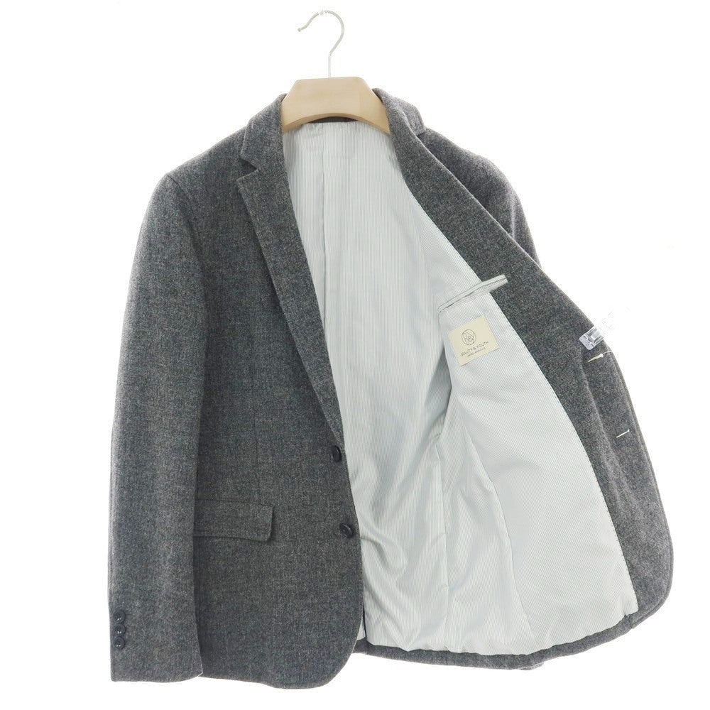 【中古】ビューティアンドユースユナイテッドアローズ BEAUTY&YOUTH UNITED ARROWS ウールポリエステル 2B カジュアルジャケット グレー【 S 】【 状態ランクB 】【 メンズ 】