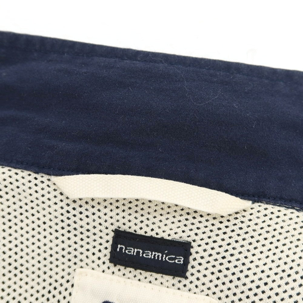 【中古】ナナミカ nanamica コットンポリエステル スタンドカラー ブルゾン ライトネイビー【 S 】【 状態ランクC 】【 メンズ 】